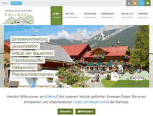 Tablet Screenshot of ederhof.co.at